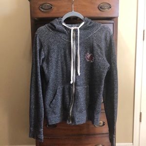 Grey SouthCarolina Gamecocks full length zip sweatshirt